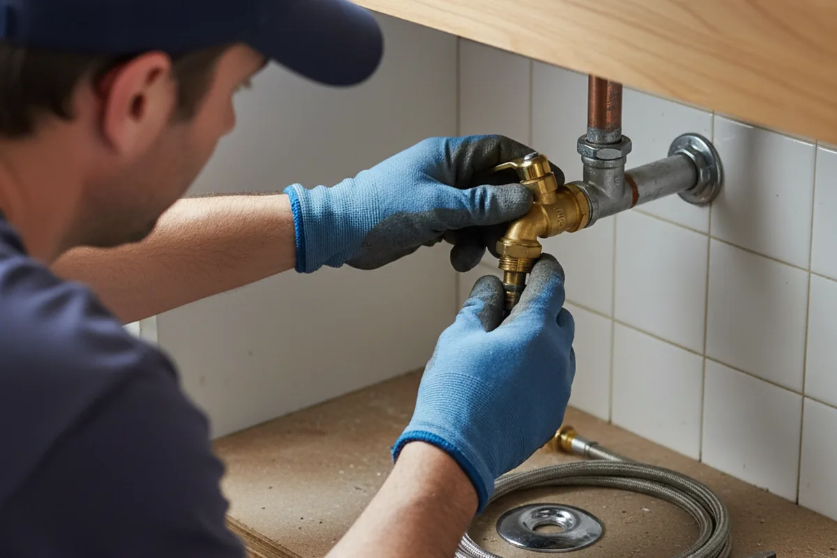 Shutoff valve and fitting work during Faucet and Fixture Repair in Kelso